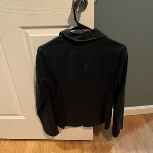 Leather jacket. Brand new without tags. Navy blue